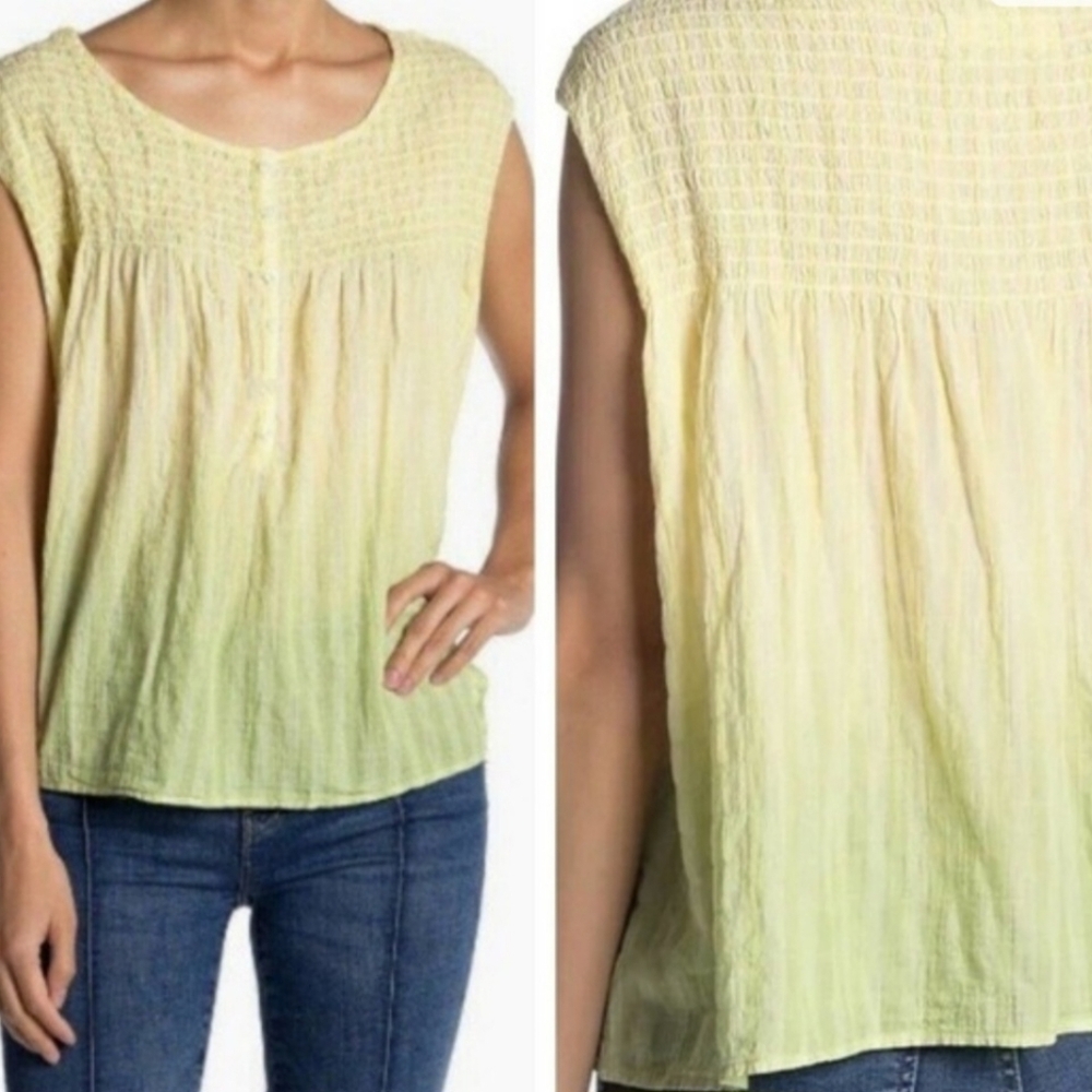 FREE PEOPLE "LITTLE BIT OF SOMETHING" SLEEVELESS, CROPPED    BLOUSE.SIZE SMALL.